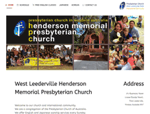 Tablet Screenshot of churchperth.org